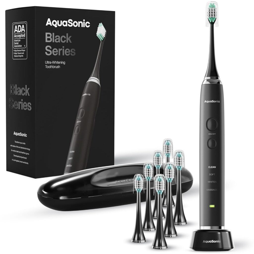 Aquasonic Black Series Ultra Whitening Toothbrush | how can I make my gums healthier fast
