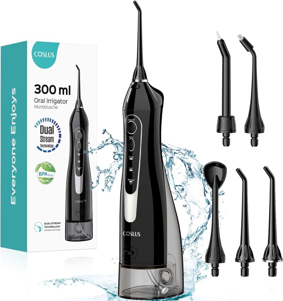 COSLUS Water Dental Flosser Teeth Pick | how to improve oral hygiene