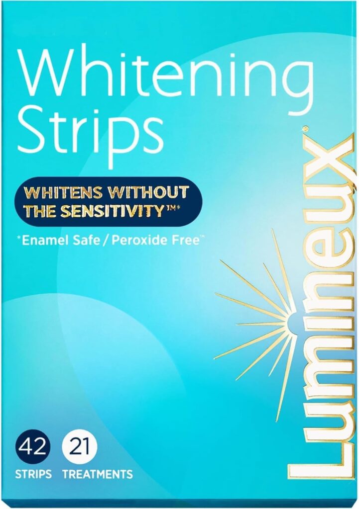 Lumineux Teeth Whitening Strips 21 Treatments – Peroxide Free - Enamel Safe for Whiter Teeth | how to improve smile naturally