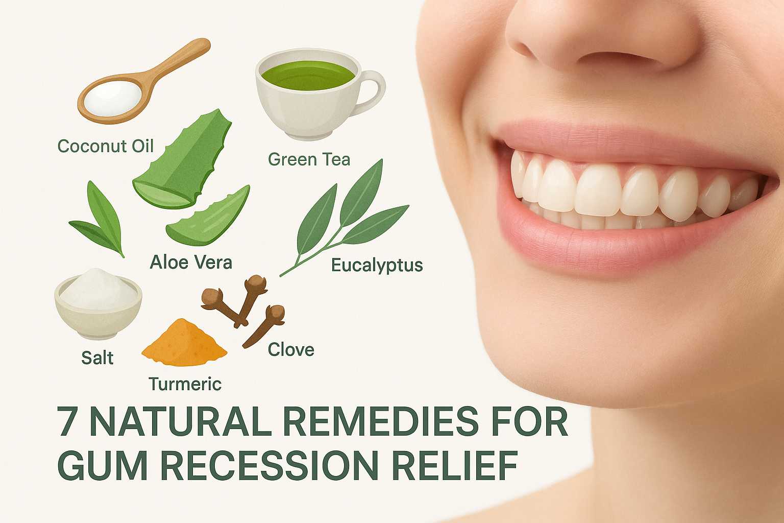 Natural Remedies for Gum Recession Relief | how to treat gum recession naturally at home