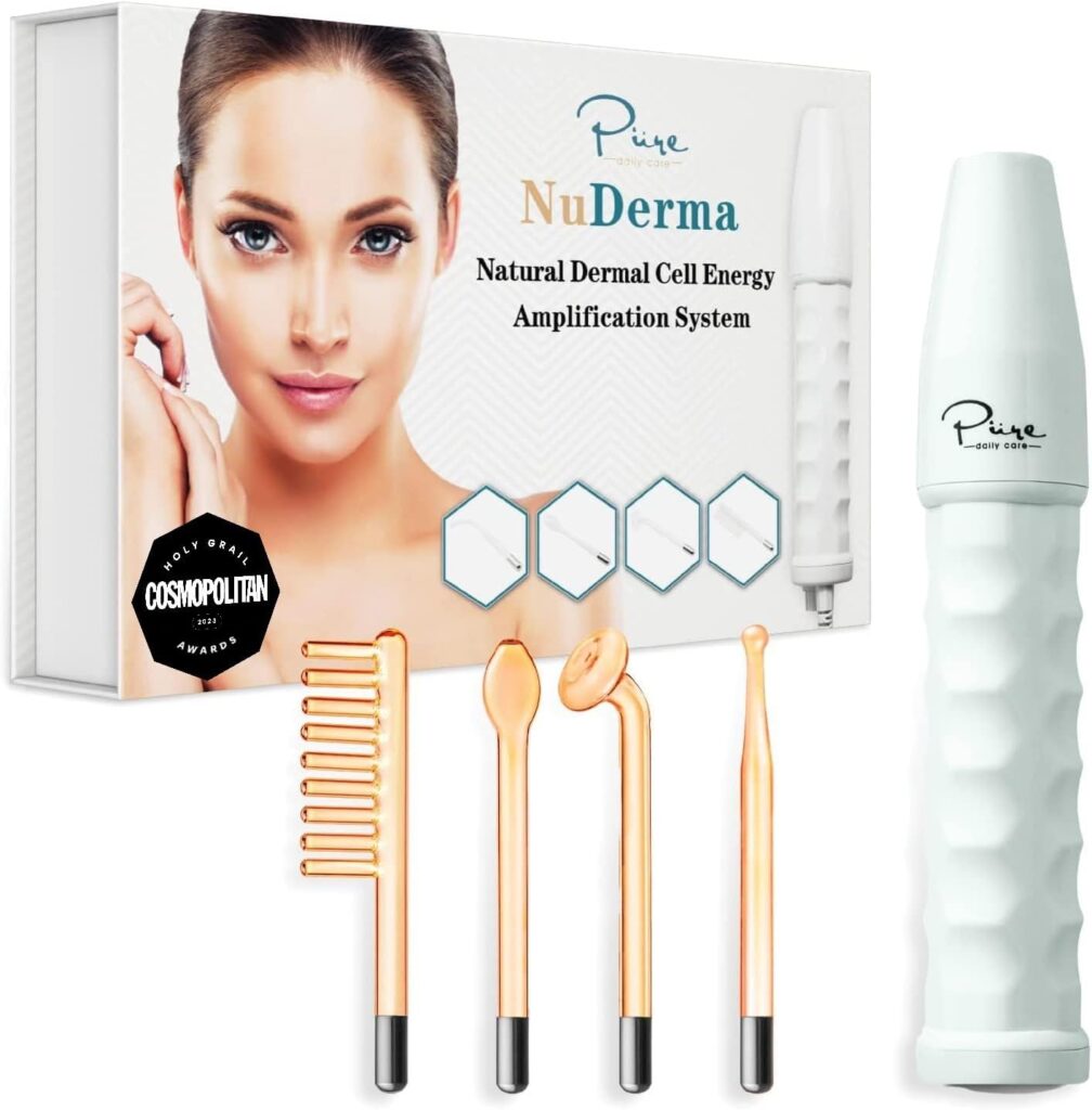 NuDerma Handheld Skin Therapy Wand Machine | best beauty gadgets for glowing skin | microcurrent facial toning device