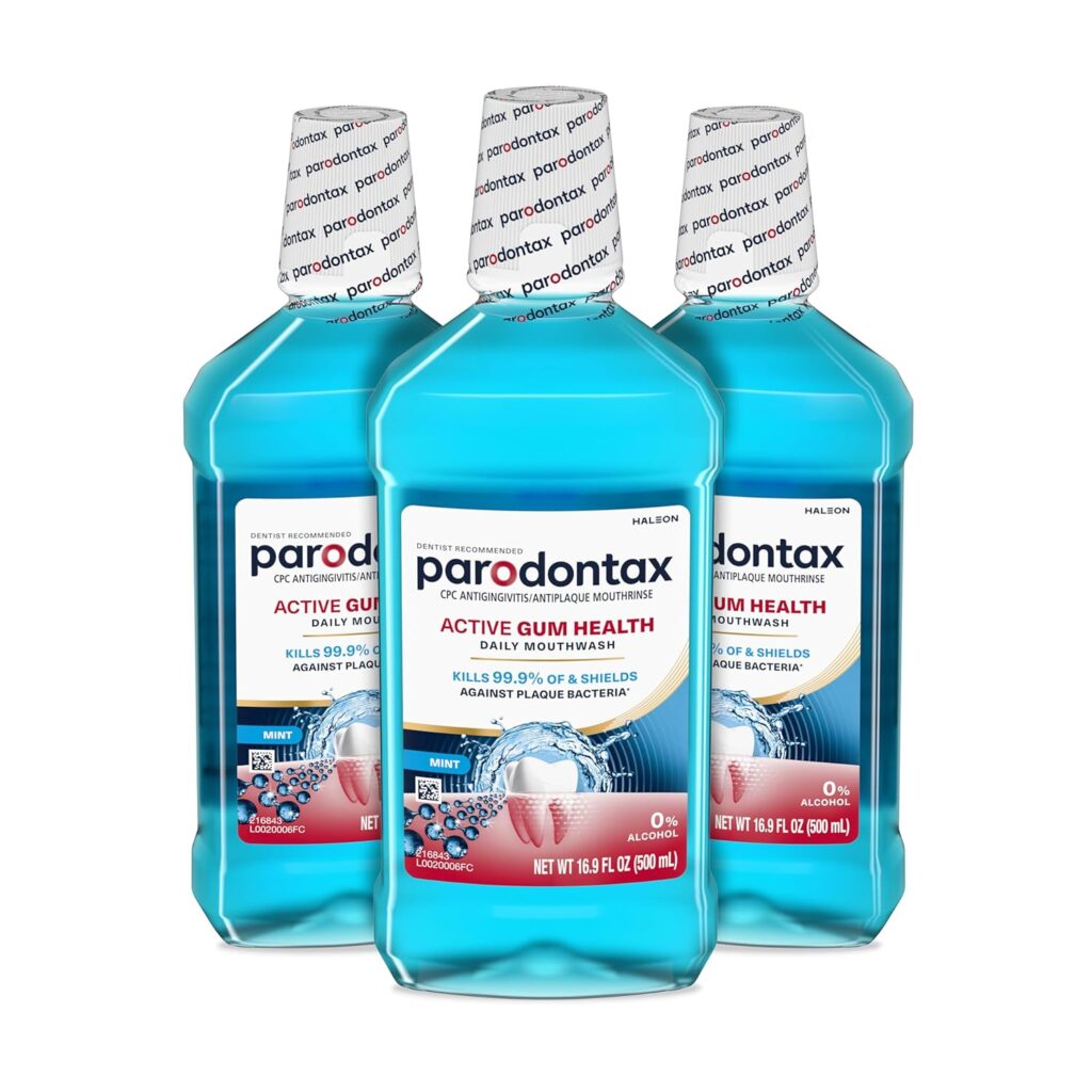 Parodontax Active Gum Health Mouthwash | toothpaste with fluoride for gingivitis treatment