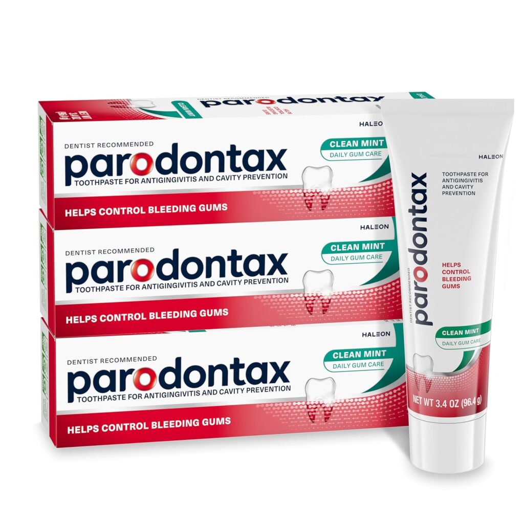 Parodontax Clean Mint Toothpaste For Gum Health | dentist-recommended toothpaste for gum disease